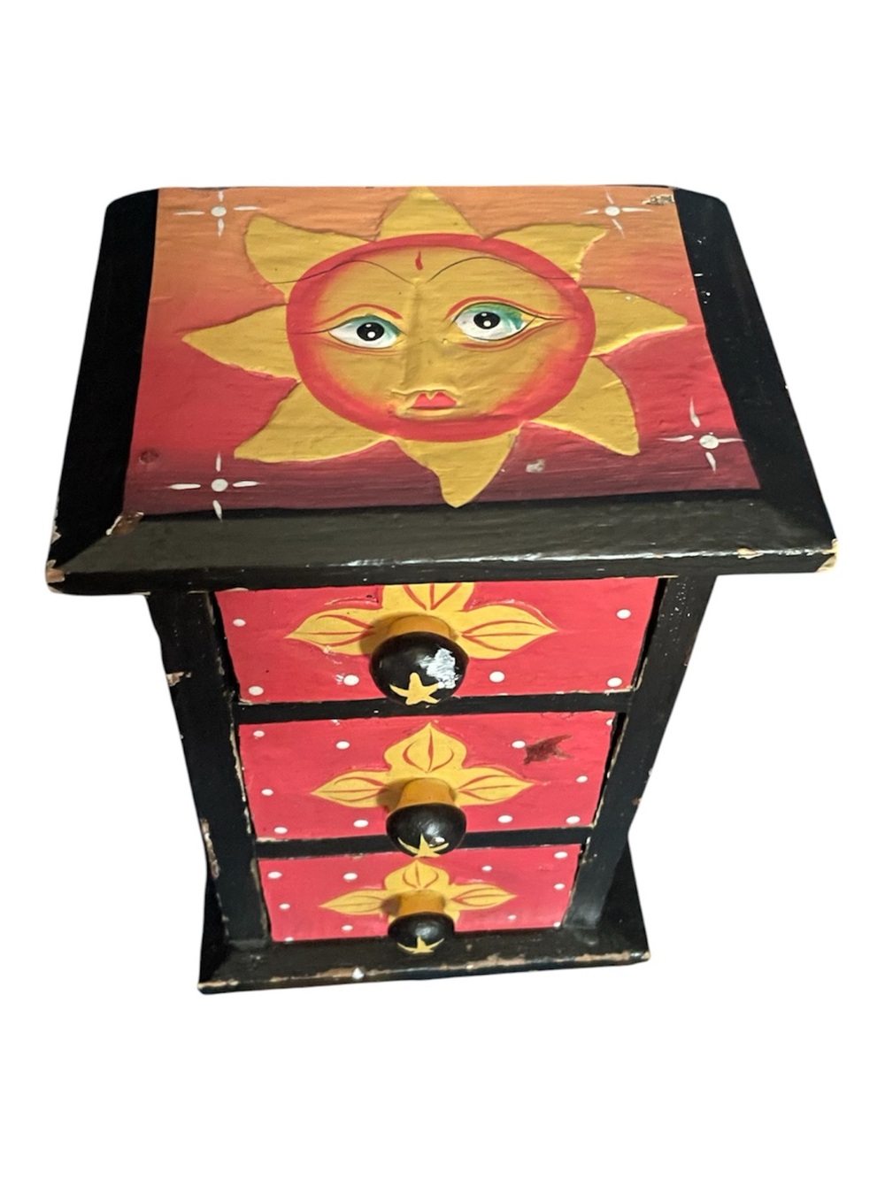 Celestial vintage 90s whimsigoth wooden drawer set